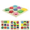 2014 Geometric Puzzle Wooden Shapes Jigsaw Puzzle