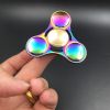 Rainbow Colors Titanium Alloy EDC Hand Fidget Spinner High Speed Focus Toy Gift