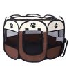 Large 44.9x 44.9x 22.8  Portable Foldable Pet Playpen Kennel House Playground for Puppy Cat Kittens Bunny Chicks Indoor Outdoor Travel Camping