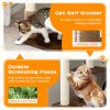 Wood Multi-Layer Platform Cat Tree with Scratch Resistant Rope