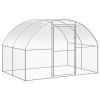 Outdoor Chicken Coop 9.8'x78.7'x6.6' Galvanized Steel