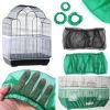 3pcs Receptor Seed Guard Nylon Mesh Bird Parrot Cover Soft Easy Cleaning Nylon Airy Fabric Mesh Bird Cage Cover Seed Catcher Guard